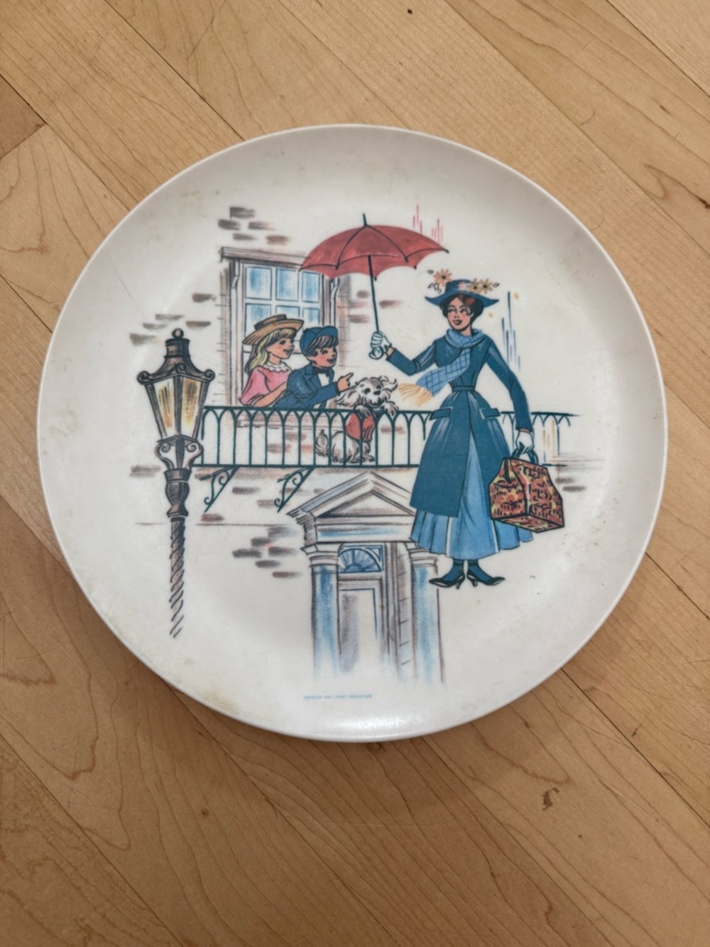 Disney Vintage Mary Poppins Melmac Plate